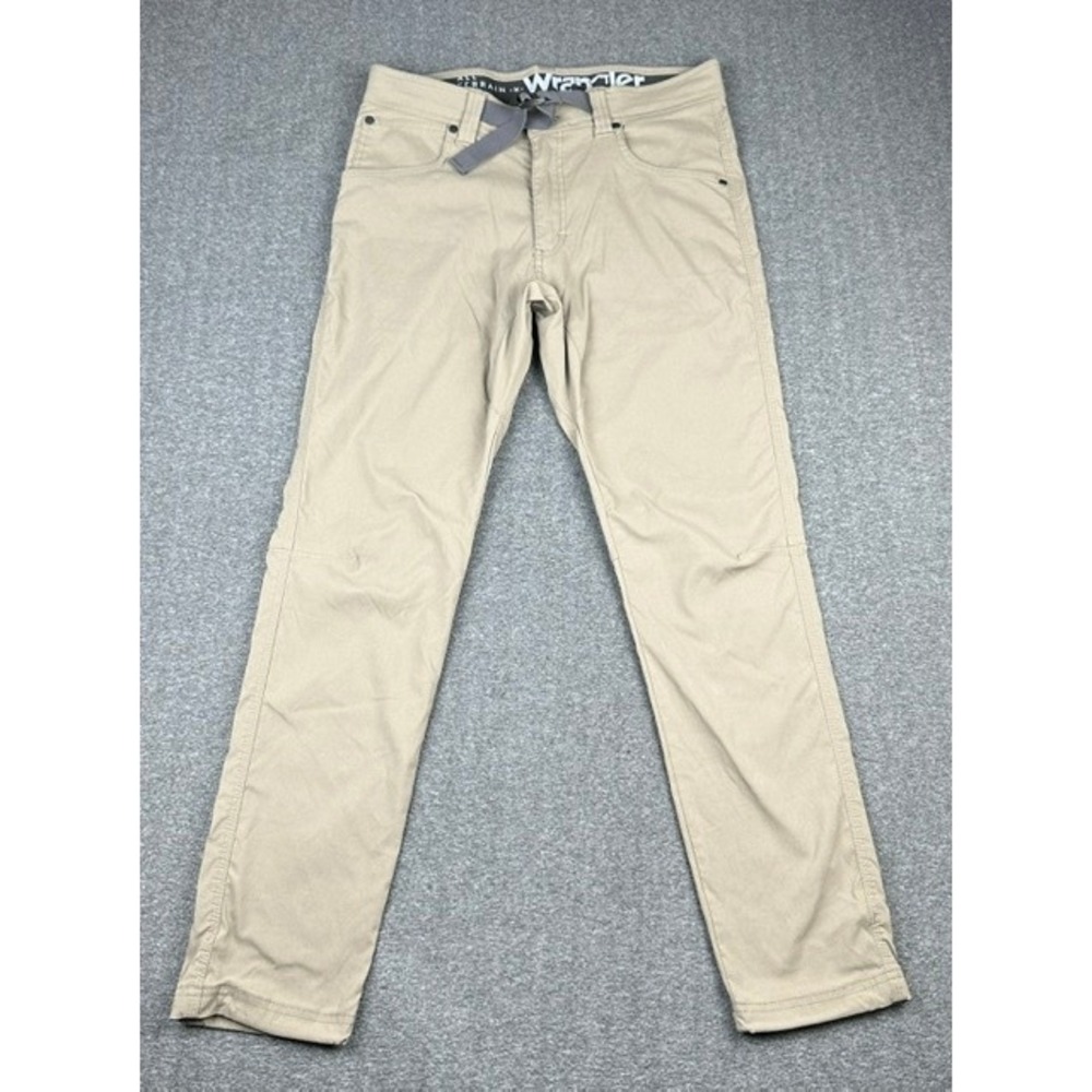 Wrangler All Terrain Gear ATG Mens Tan Khaki Performance Pants 32x30 NT733FK